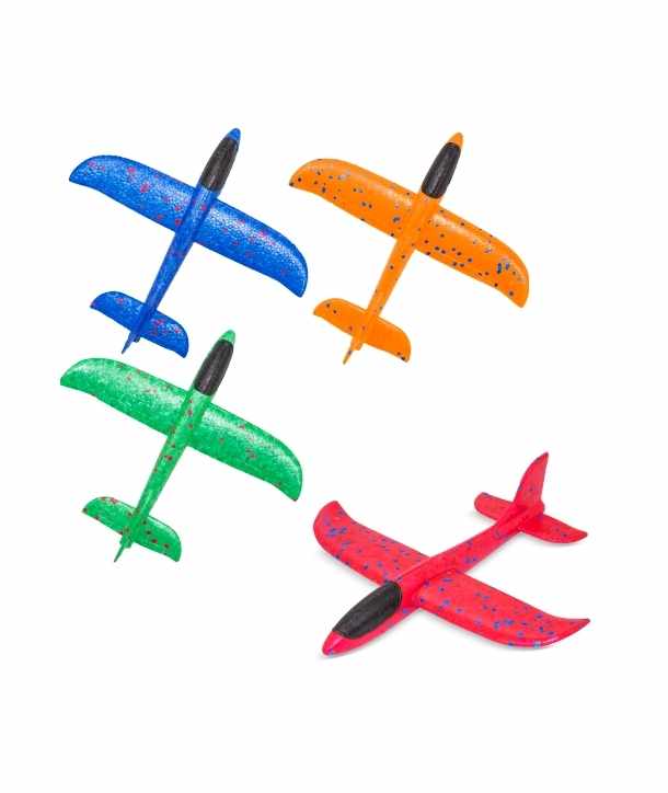 Set 4 aviones espuma eva planeadores